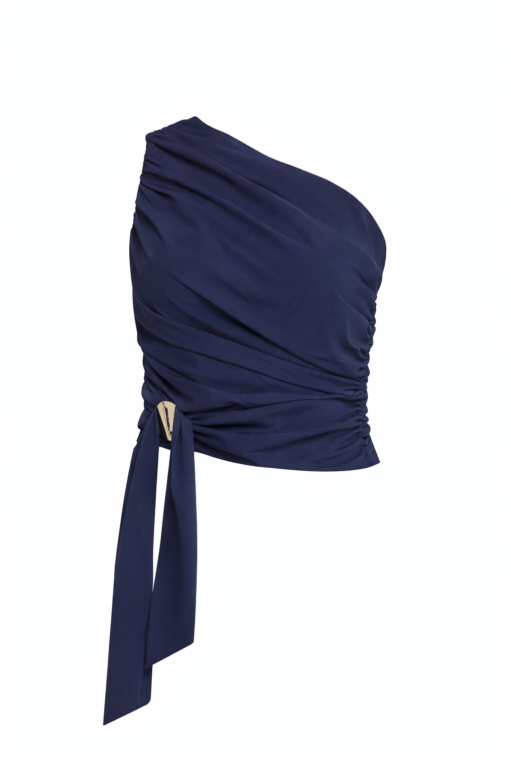 Blusa Azul medio hombro