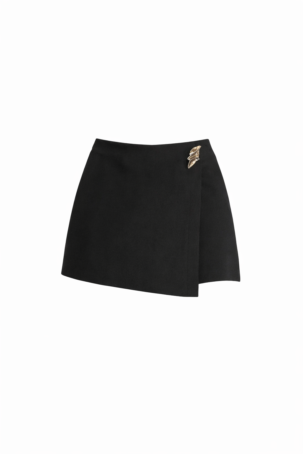 Falda Short Negra con pendiente