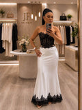 Falda Satín · Blanco
