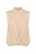 Blusa Sin Mangas Beige