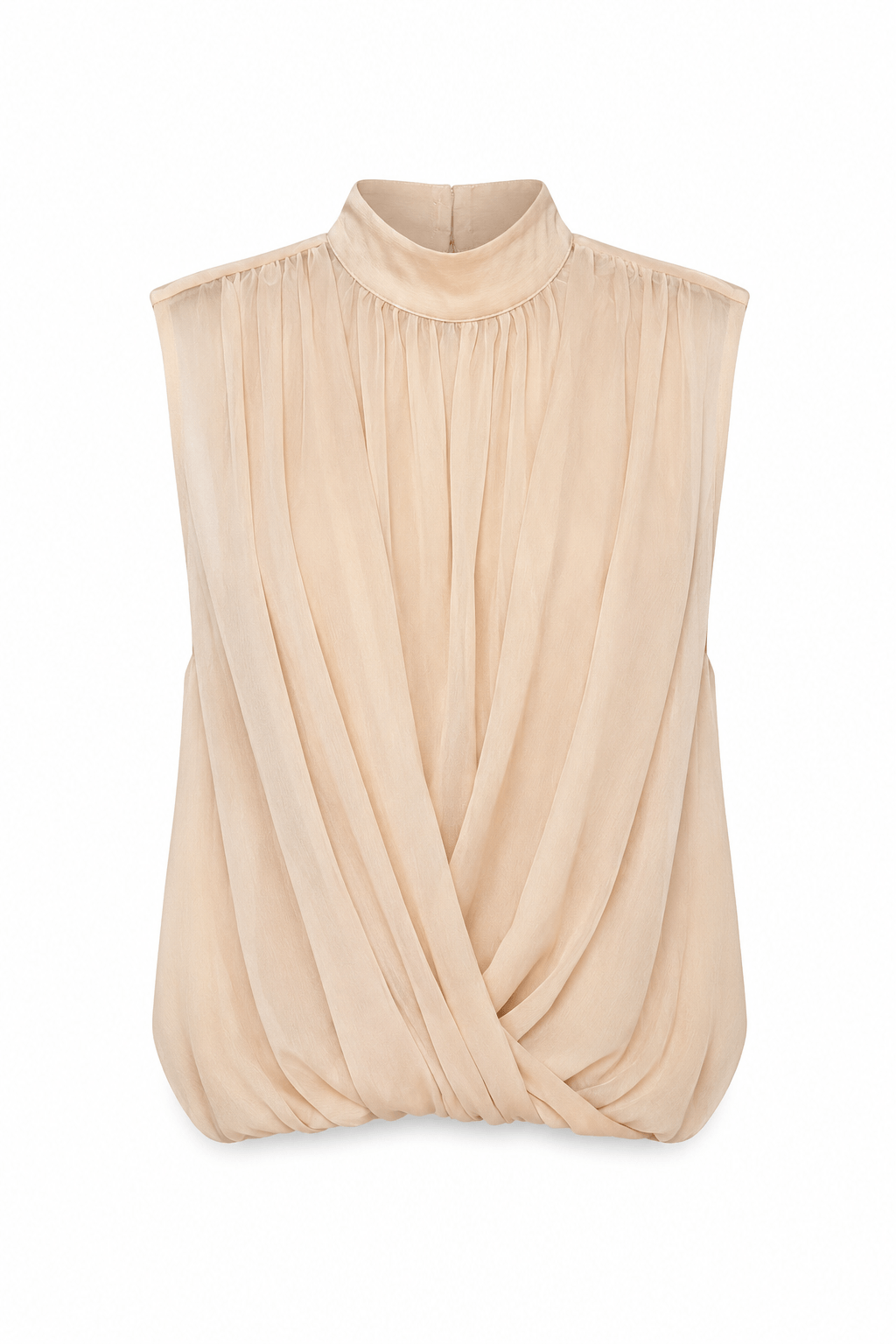 Blusa Sin Mangas Beige