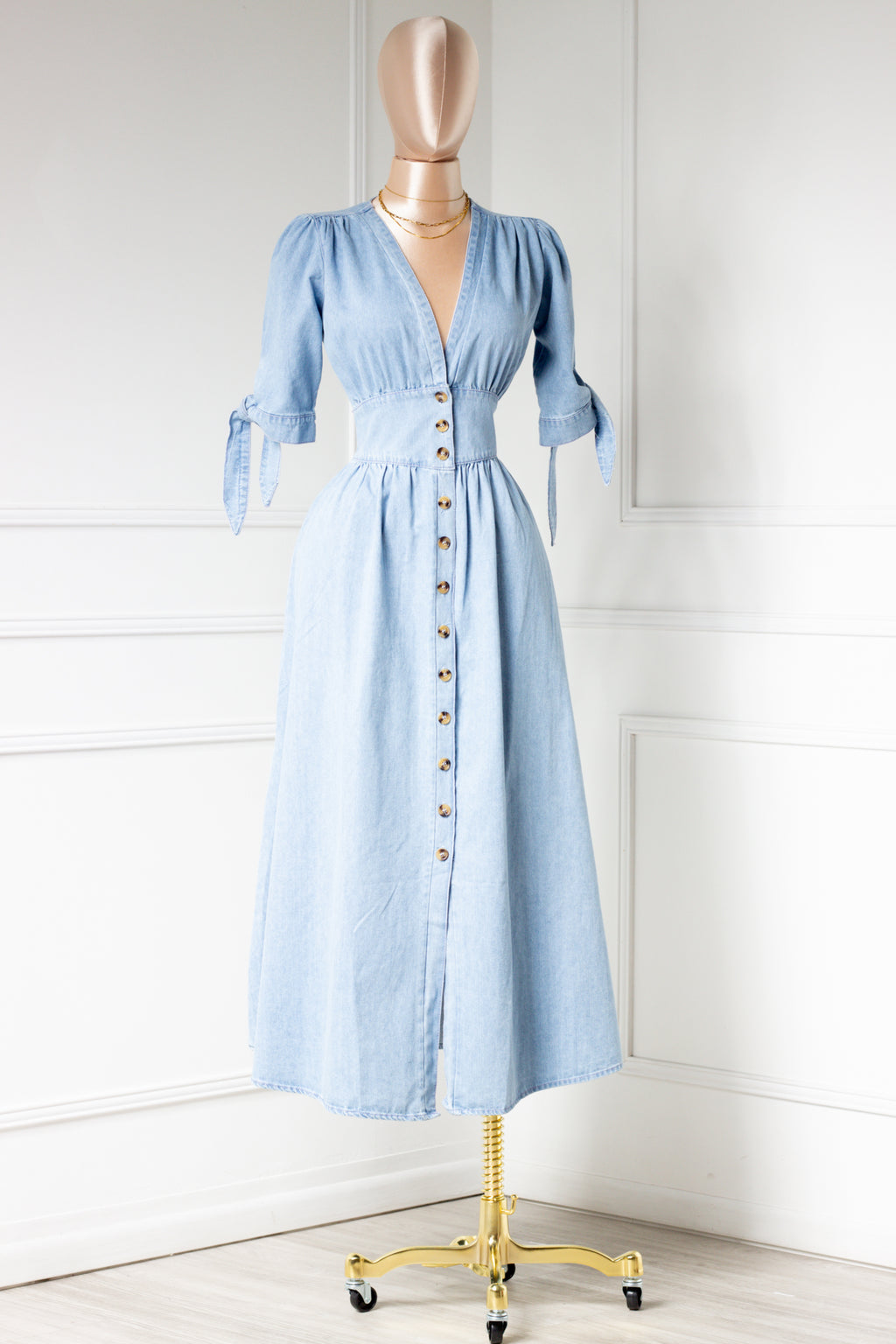 Vestido azul denim