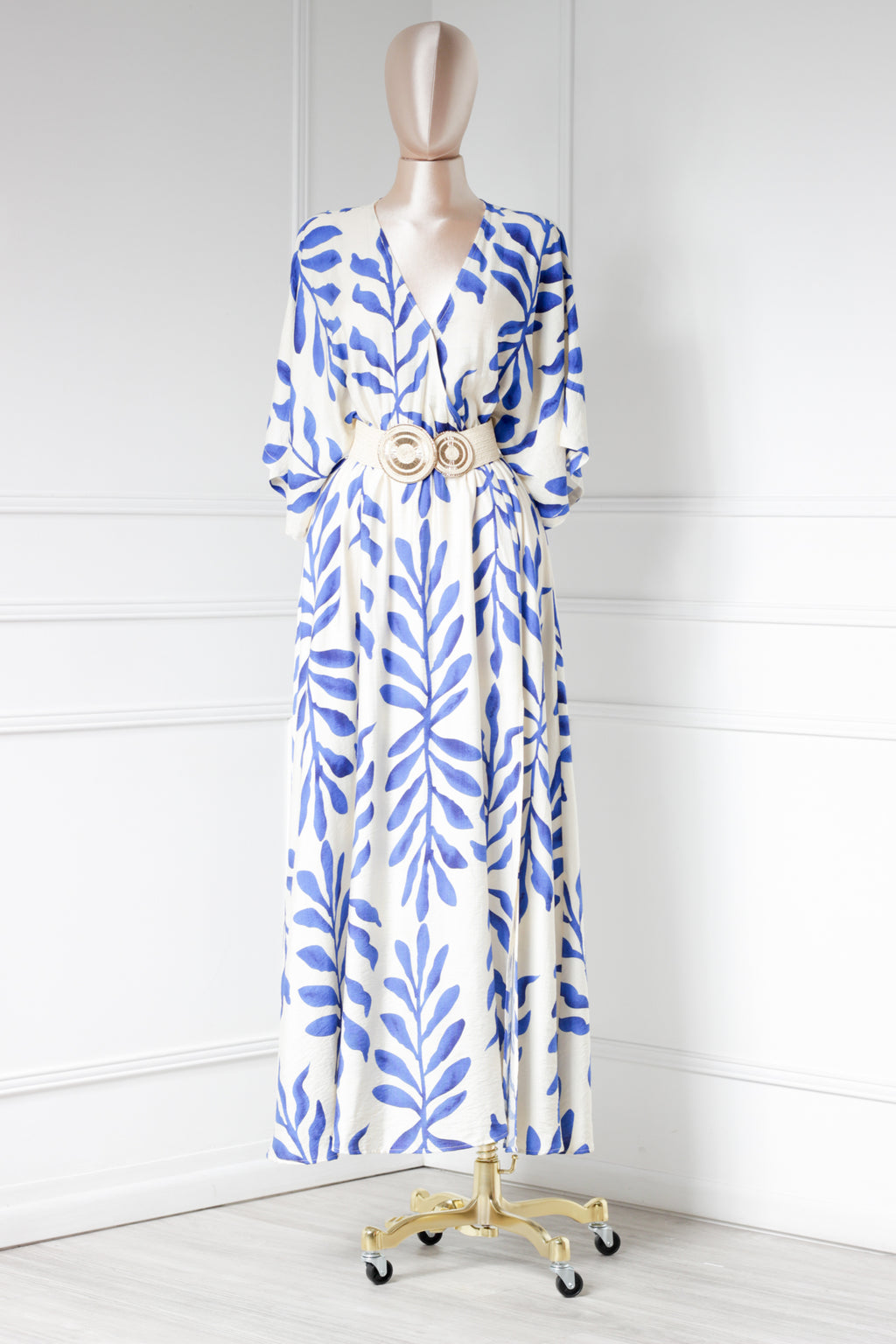 Vestido Azul print