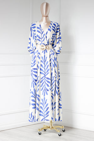Vestido Azul print