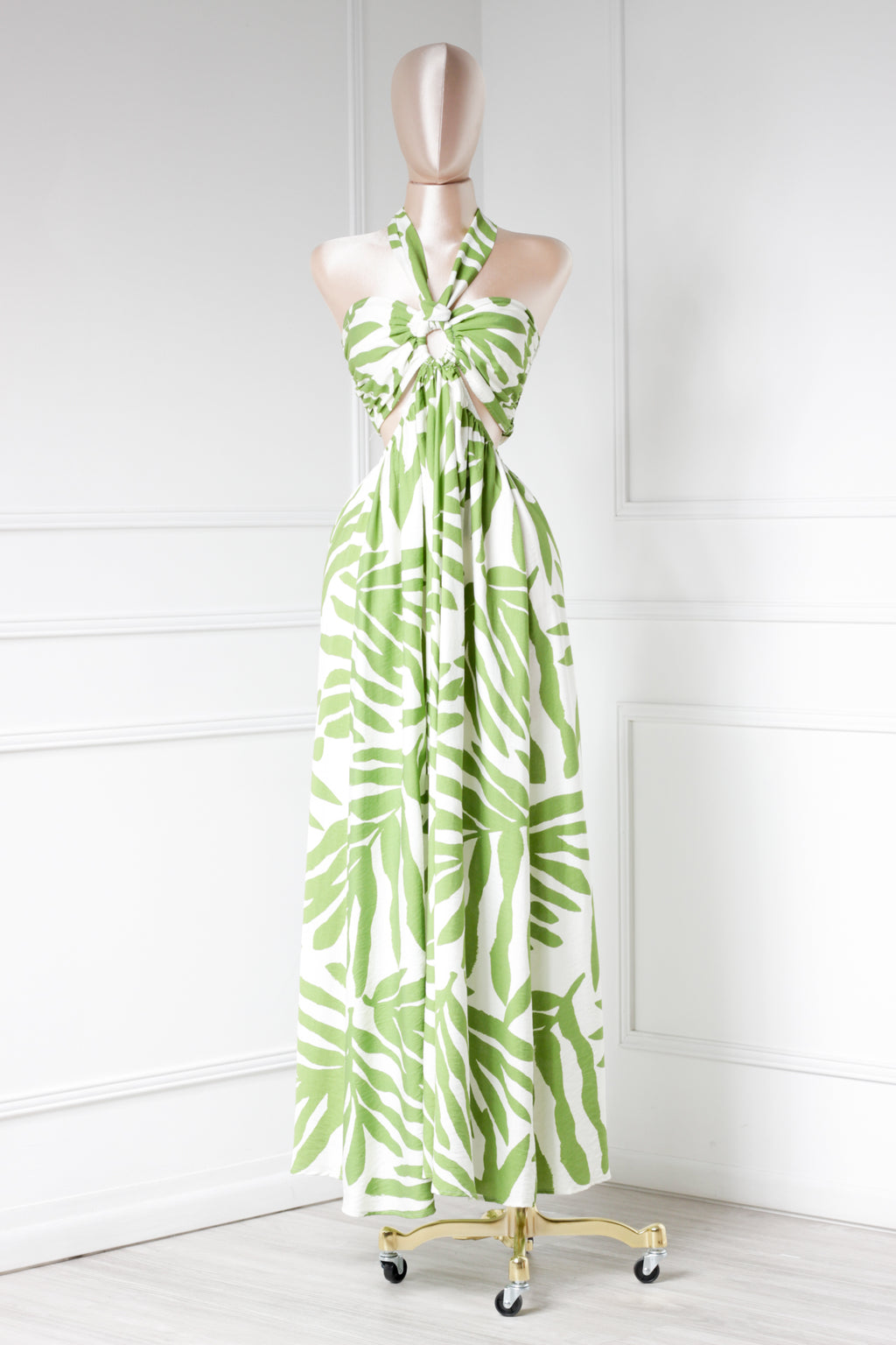 Vestido verde print