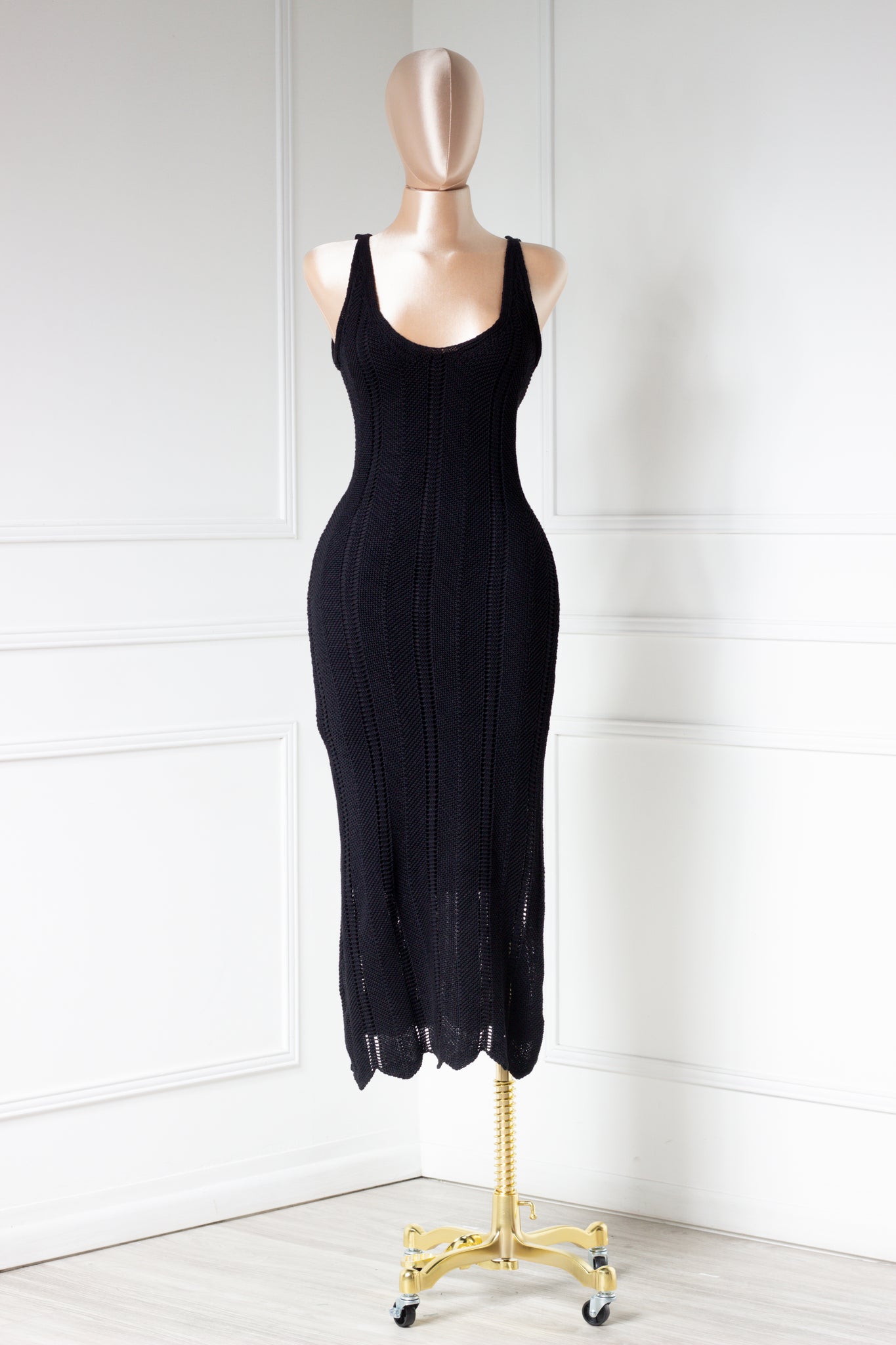 Vestido Negro crochet