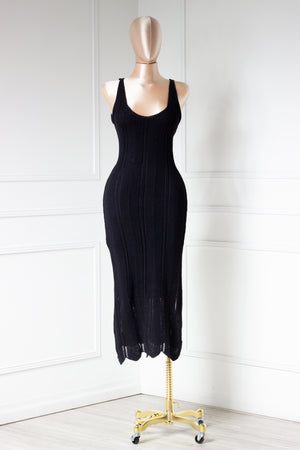Vestido Negro crochet