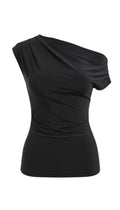 Blusa Negra medio hombro