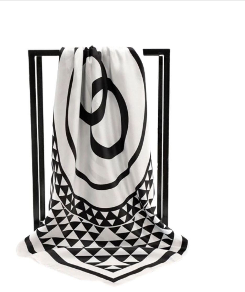 Pañuelo bandana estampado blanco