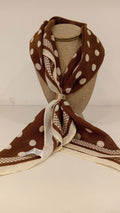 Bufanda Café Lunares Beige