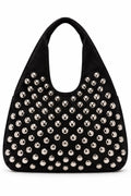 Bolso Negro con plateado