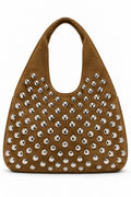 Bolso Café Claro con plateado