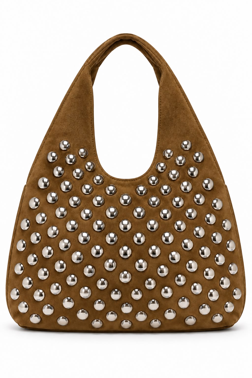 Bolso Café Claro con plateado