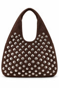 Bolso Café con plateado
