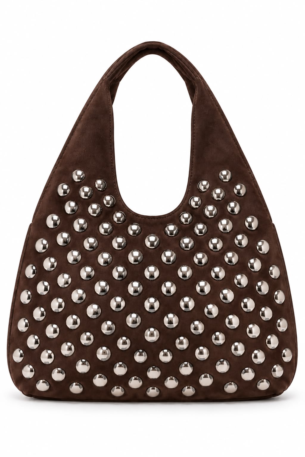 Bolso Café con plateado