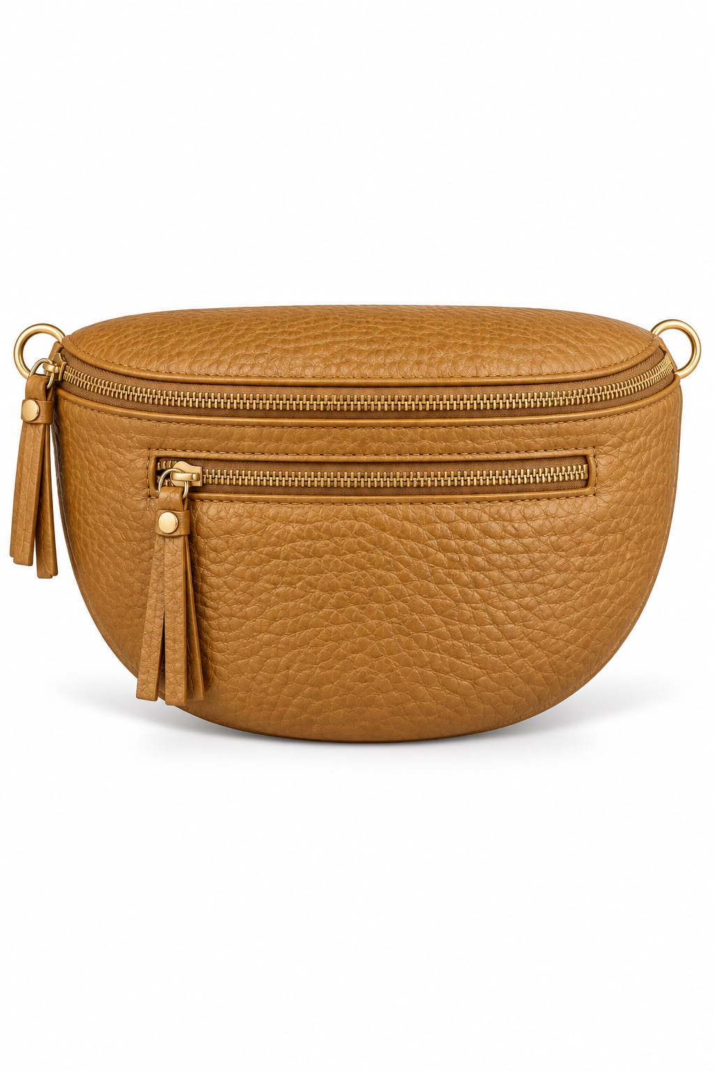 Bolso Camel doble Zipper tipo canguro