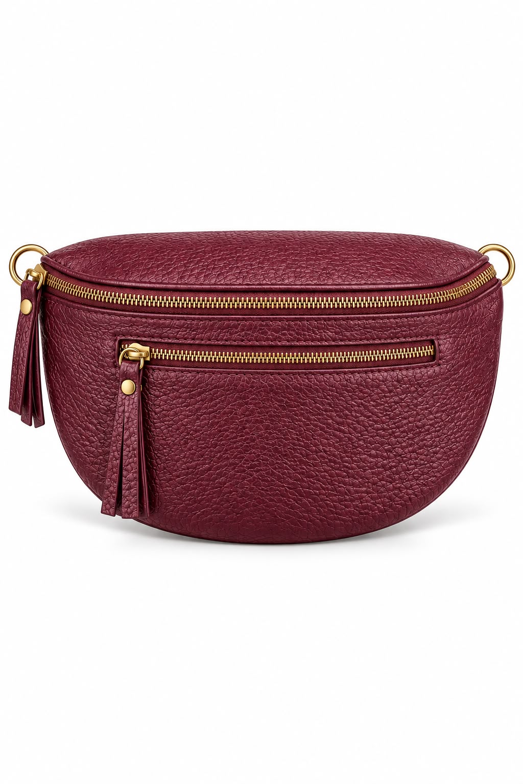 Bolso Vino doble Zipper tipo canguro