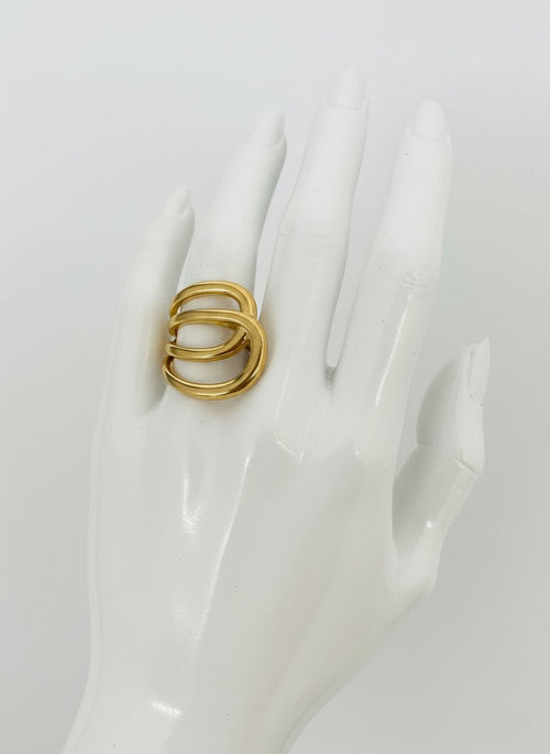 Anillos abiertos franceses retro - A0324