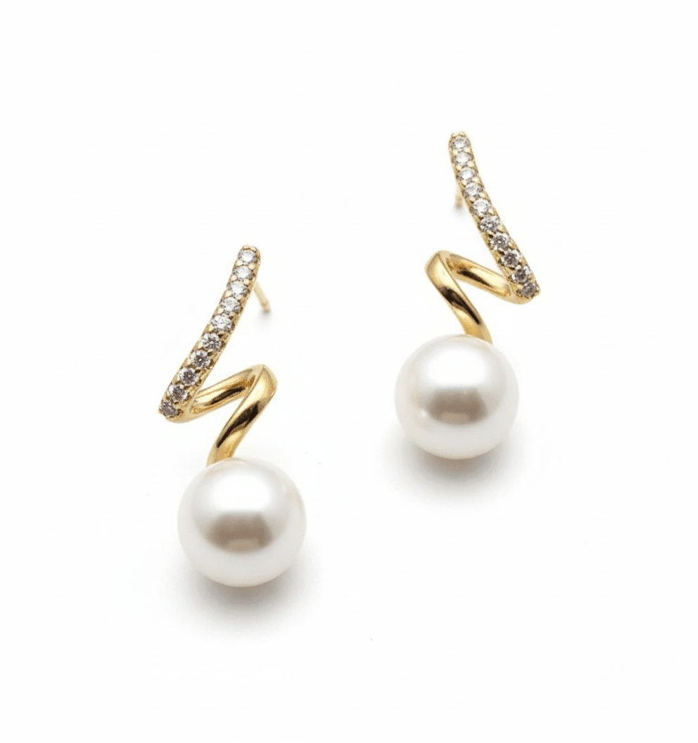 Aretes con perla - AR7208