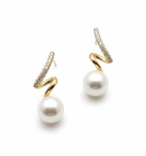Aretes con perla - AR7208