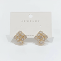 Aretes geométrico zirconia plata 925 - AR8590