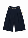 Bermuda azul navy con cadena - PA0872-AZS