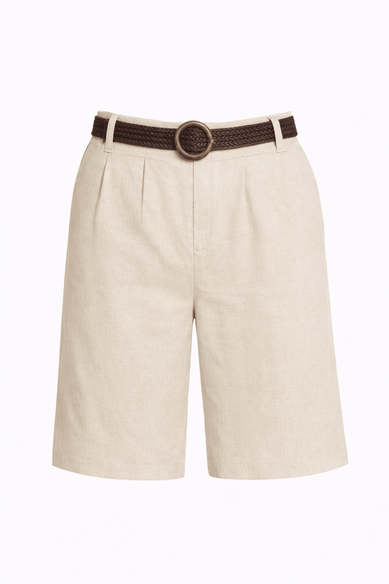 Bermuda Beige con faja - SH0109-BES