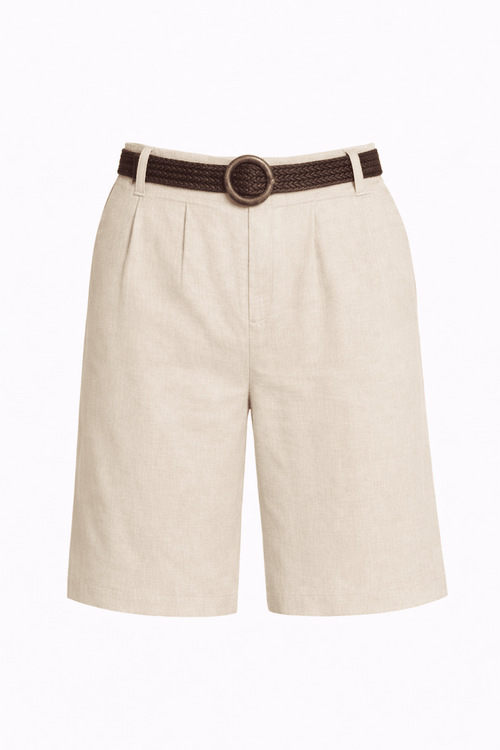 Bermuda Beige con faja - SH0109-BES
