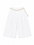 Bermuda blanca con cadena - PA0872-BLS