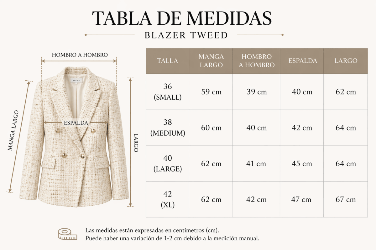 Blazer de tweed café - BZ7289-COS