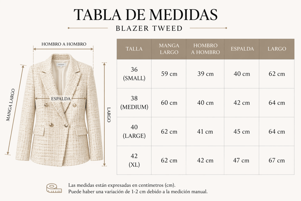 Blazer de tweed verde - BZ7289-VES