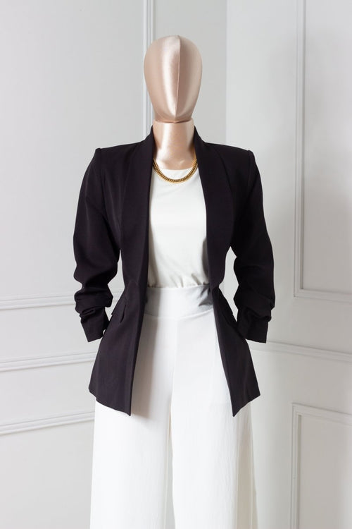 Blazer Negro manga 3/4 - BZ2573-NES