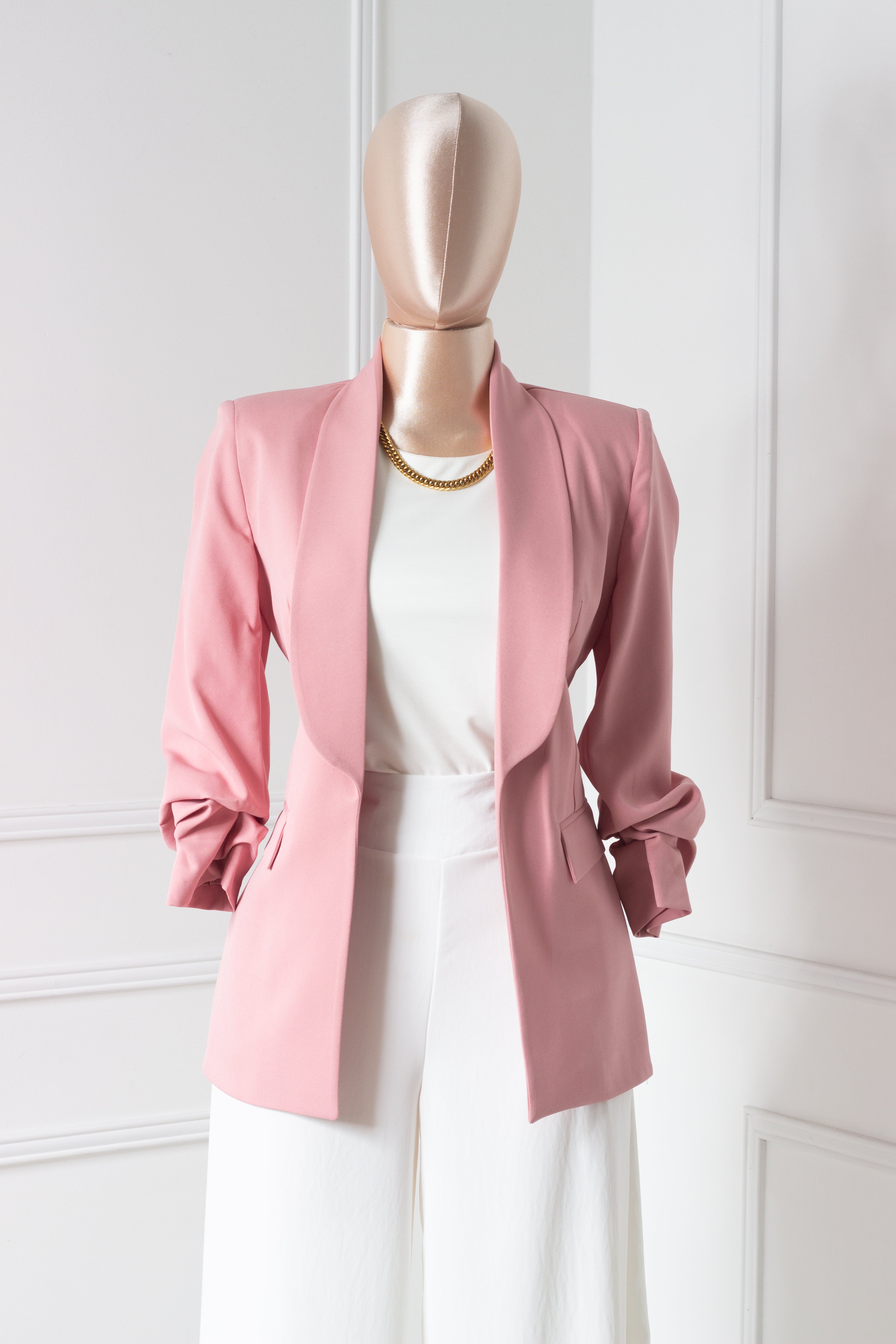 Blazer Palo Rosa manga 3/4
