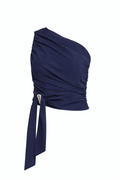 Blusa Azul medio hombro - BL6843-AZS