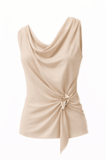 Blusa Beige con accesorio - BL5512-BES
