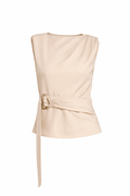 Blusa Beige con Detalle dorado - BL5709-BES