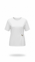 Blusa blanca con pin incorporado - BL6493-BLS