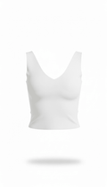 Blusa Blanca cuello V tirante grueso - BL0790-BLS