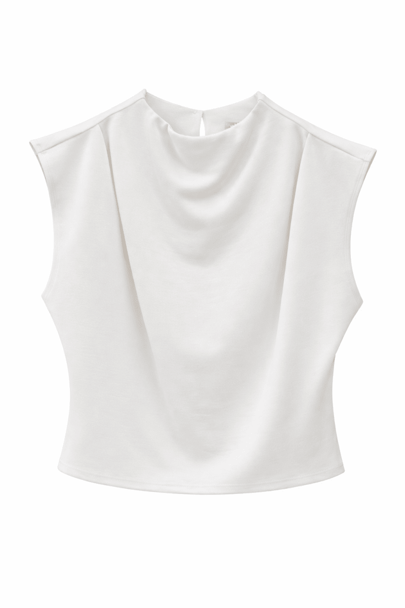 Blusa blanca estructurada - BL3821-BLS