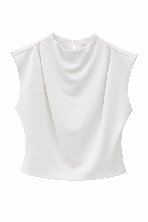 Blusa blanca estructurada - BL3821-BLS
