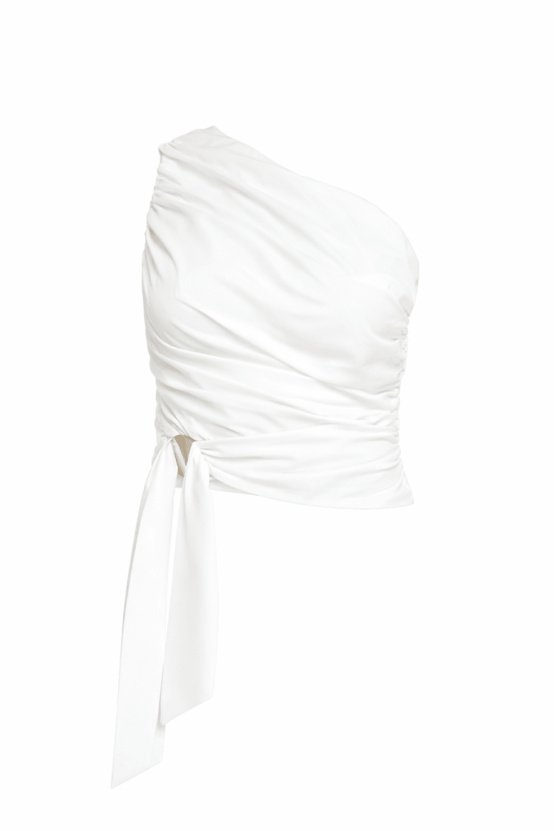 Blusa Blanca medio hombro - BL6843-BLS