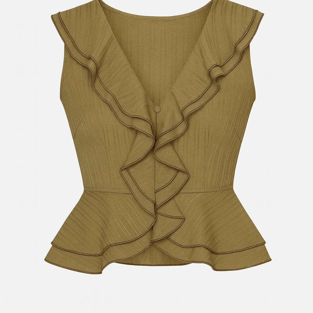 Blusa Bronce con vuelos - BL6053-S