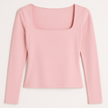 Blusa manga larga rosada - BO1209-RSS