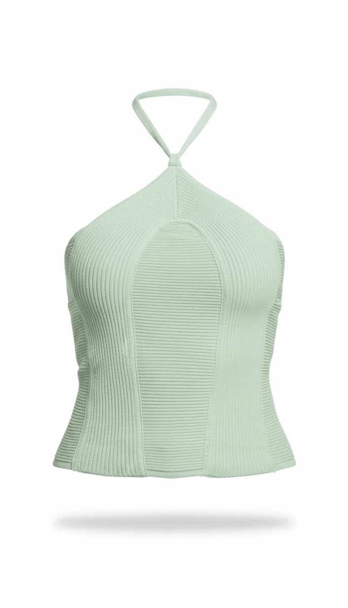 Blusa Menta cuello halter - BL6008-MES