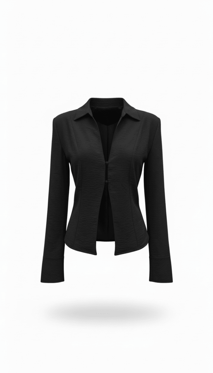 Blusa Negra abertura tirante - BL3431-NES