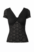 Blusa Negra manga corta - BL5752-NES