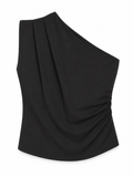 Blusa Negra medio hombro - BL0056-NES