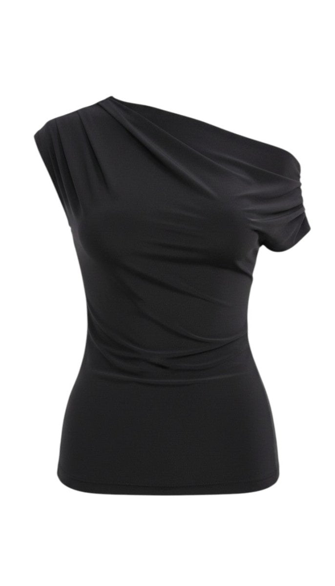 Blusa Negra medio hombro - BL6664-NES