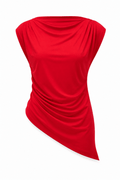Blusa Roja asimétrica - BL0078-ROS