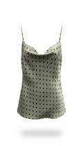 Blusa Verde Olivo con lunares tirantes - BL9911-VES
